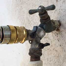 This was a pretty basic installation.  No fancy stuff, just a garden hose.